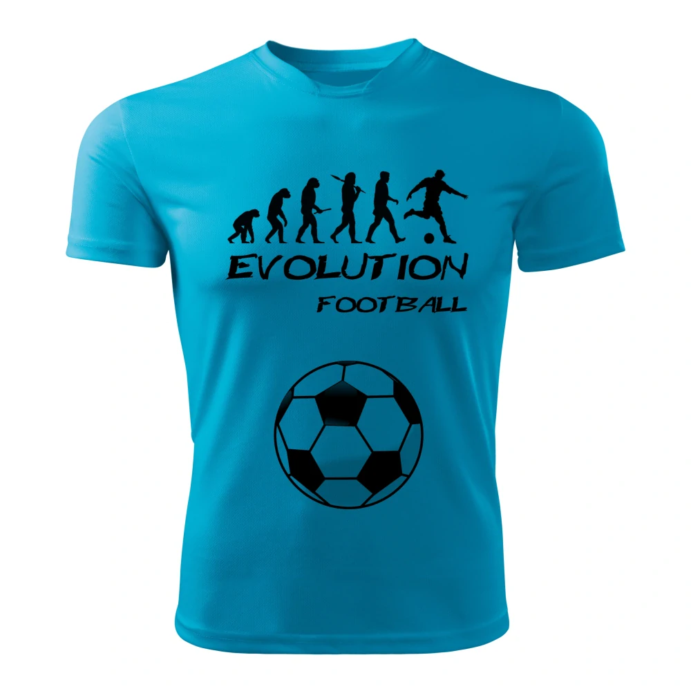 Evolution FOTBAL dětské tričko tyrkysové